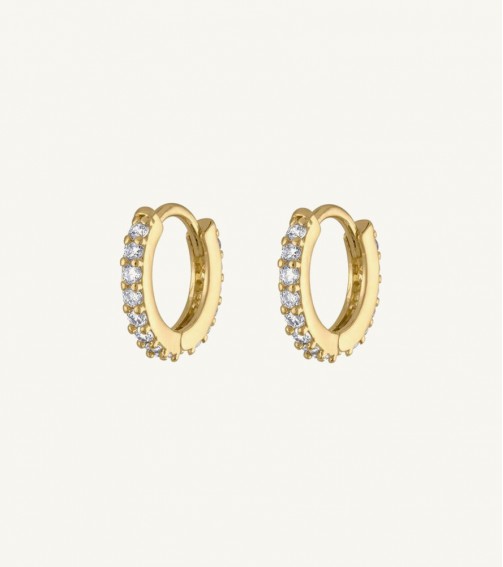 Sterling Gold diamond Earring